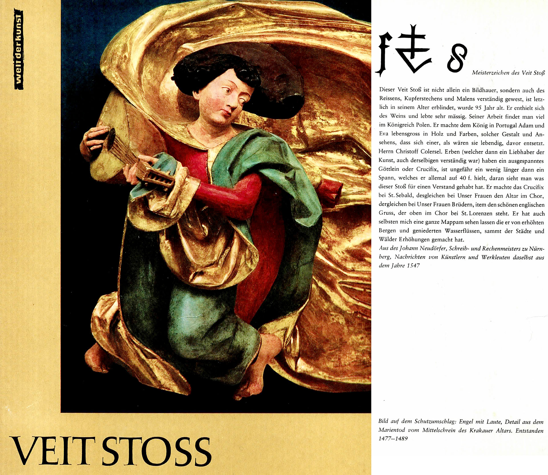 Welt der Kunst - Veit Stoss - Sachs, Hannelore
